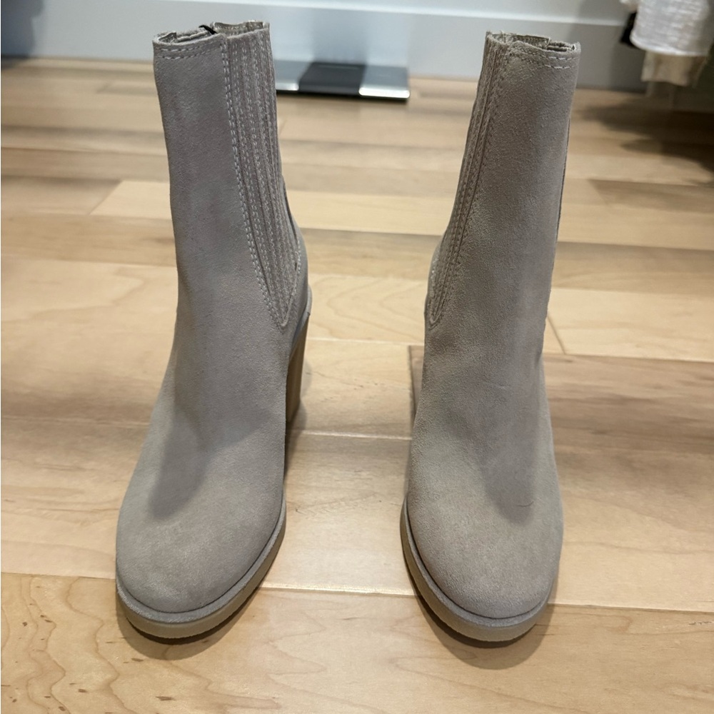 Dolce Vita Gray Heeled Boots
